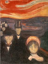 Angst (1884) , foto: Munch-museet