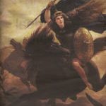 Peter Nicolai Arbo: Valkyrie (1865), norrøn heltetegning som dette ble dyrket i miljøet
