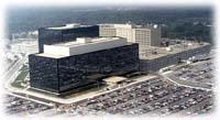 NSA's faktisk eksisterende hovedkvarter i Fort Mead