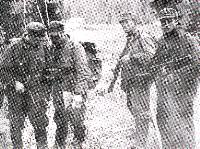 Finsk fjernpatrulje flere hundre kilometer inne i Sovjeunionen. Her sees blant andre Muisto Adolf Lassila, foto fra boka