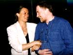 Juni Dahr og Olav Anton Thommessen, foto: Kulturspeilet/Kjell Moe
