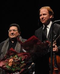 Bildet: Komponisten El-Khoury og Daniel Hope, foto: Kulturspeilet