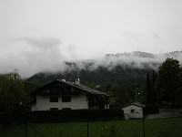 Utsikten mot Alpene fra Richard Strauss' arbeidsværelse i Garmisch