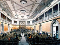Det første Gewandhaus hvor det var konserter