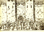 Wilhelm Wetlesen: Beleiringen av en by i Sicilia, fra Snorre Sturlassons Heimskringla (Wilhelm Wetlesen: In front of a sicilian town, from Snorre Sturlasson's King's Sagas, norw. ed.)