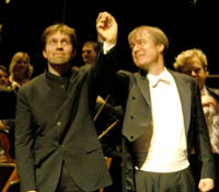 Leif Ove Andsnes og David Robertson, foto: Lisbet Jarto
