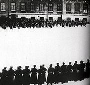 Den blodige søndagen foran Vinterpalasset i St. Petersburg 1905