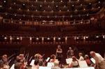 Fra prøvene med Oslo-filharmonien i Grosses Festspielhaus Salzburg, foto: Ofo