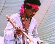 Jimi Hendrix på Woodstock-festivalen