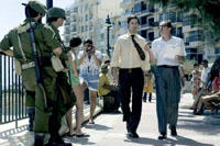 Avner (ERIC BANA) and Ephraim (GEOFFREY RUSH) in a scene from STEVEN SPIELBERG'S "Munich."