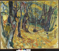 Munch: Høst i almeskogen (1925)