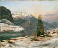 J. C. Dahl: Vinter ved Sognefjorden, 1827