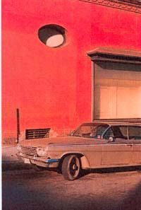 Los Alamos, bil/orange vegg, 1971 - 74