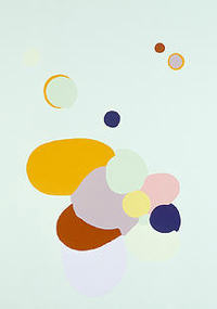 Katrine Giæver - Pingo nr. 4. Alkydbasert maling på aluminium, 2001
