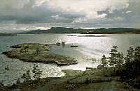 Hans Gude: Sandviksfjorden, 1879
