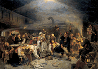 Adolph Tidemand: "Tvekamp i et bondebryllup" 1864