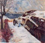 Munch: Vinterlandskap, Kragerø(1910)