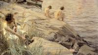 Anders Zorn: Ute (en tidligere versjon av Badende piker som er på utstilliingen)