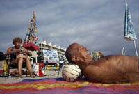 Peter Marlow/Magnum Photos: The Art of Sunbathing, France. 1992