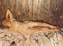 Lucien Freud: Lying on the rags