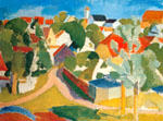 Karl Isakson: Utsikt över Svaneke (1917