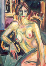 Edvard Munch, "Naken kvinne i interiør", 1924 - 1932