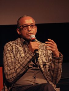 Fra regissørsamtalen med Abderrahmane Sissako under filmfestivalen i 2015. Foto: Lisbet R. Jarto