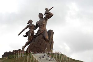 Det afrikansk renessanse monumentet i Senegal