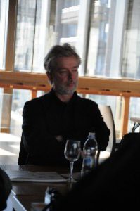 Saraste under lanseringen av Oslo-filharmoniens sesongprogram