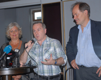 Ellen Horn, Paul Curran og Tom Remlov, foto: Kulturspeilet