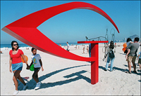 Strandskulptur i Rio