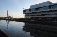 Omtrent her rett overfor baksiden av operaen kommer det nye Munchmuseet