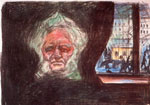 Ibsen på Grand cafe slik Edvard Munch så ham i 1902